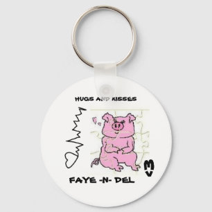 PIGGY PUSSELkeychain Nyckelring