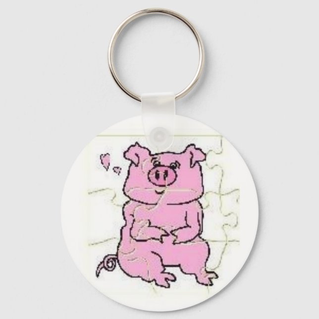 PIGGY PUZZLE KEYCHAIN NYCKELRING (Framsida)