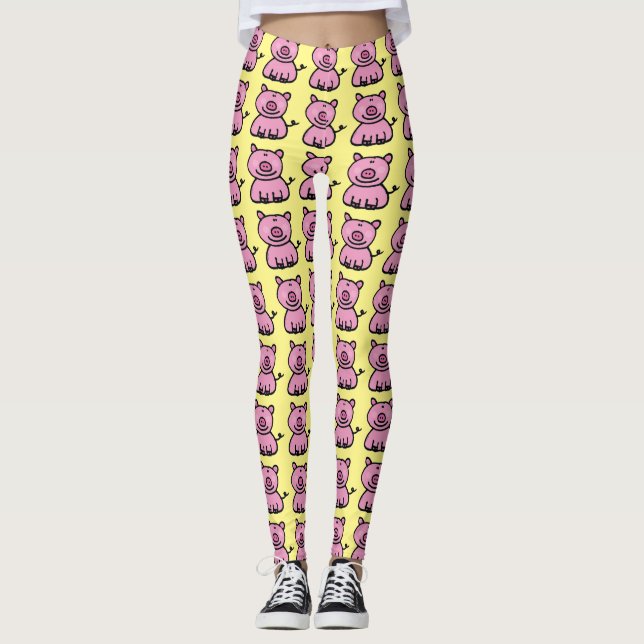piggy rosor leggings (Framsida)
