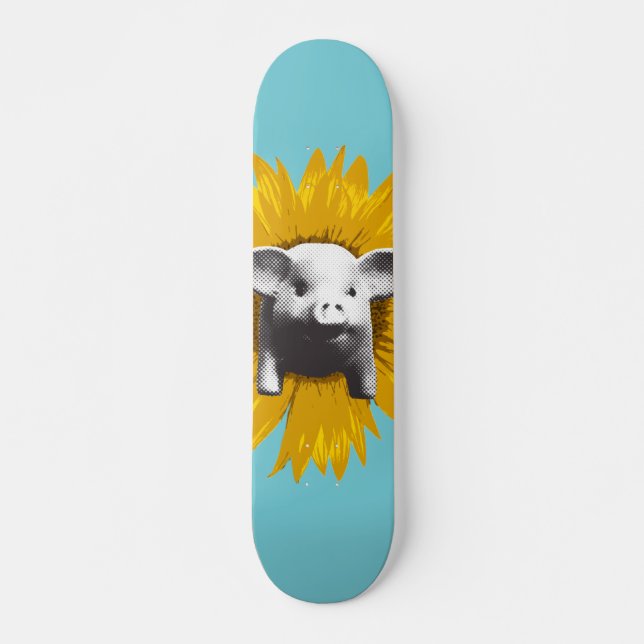 Piggy Solros Skateboard Bräda 20,5 Cm (Framsida)