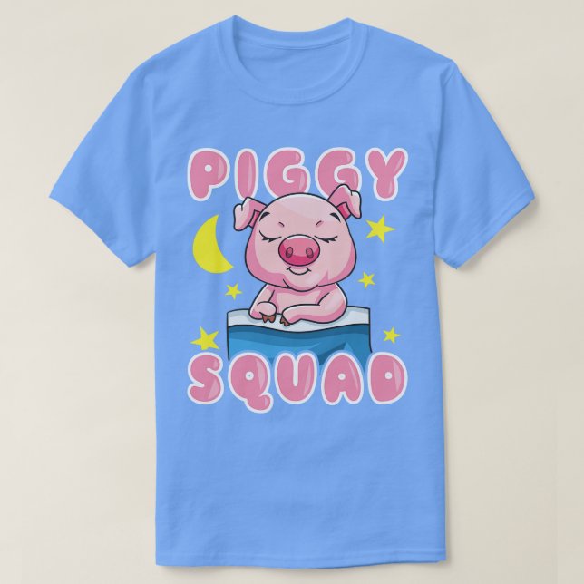 Piggy Squad Grisar Boskap T Shirt (Design framsida)