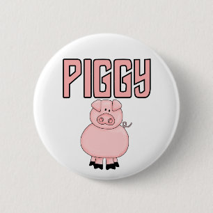 Piggy T-tröja och gåvor Knapp