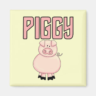 Piggy T-tröja och gåvor Magnet