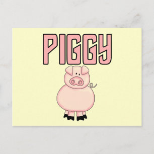 Piggy T-tröja och gåvor Vykort