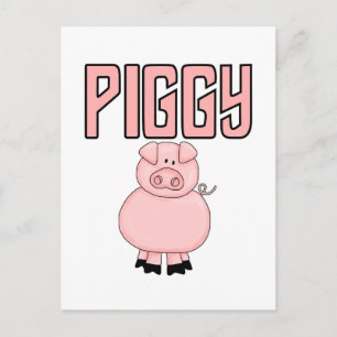 Piggy T-tröja och gåvor Vykort