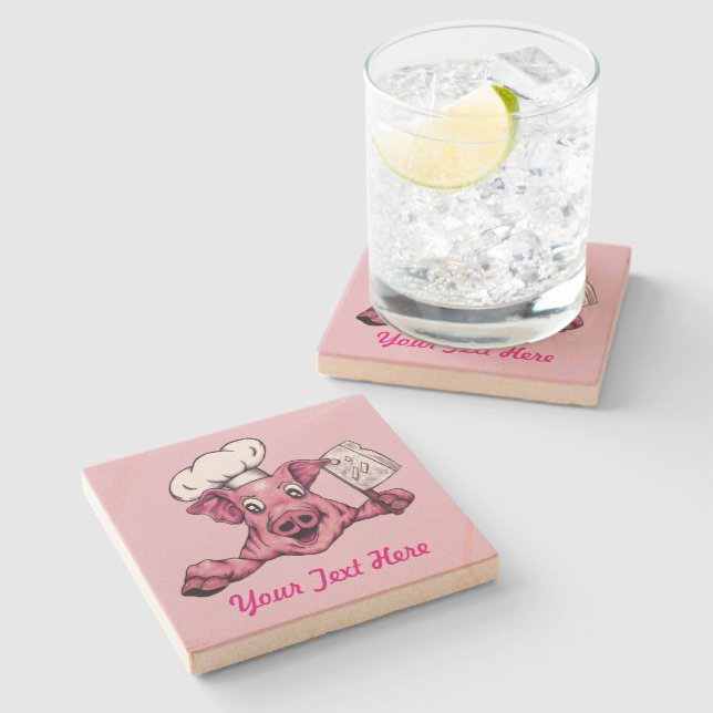 Piggy the Hamicidal Maniac Funny Gris Original Art Stenunderlägg (Sidan)