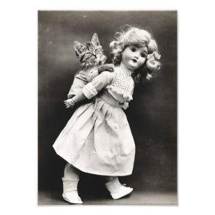 Piggybackar och dockor fototryck