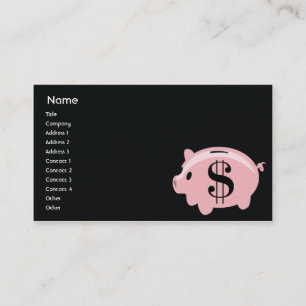 Piggybank - affär visitkort