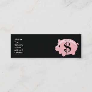 Piggybank - smala mini visitkort