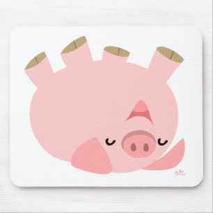 Piggys ha rolig mousepad musmatta
