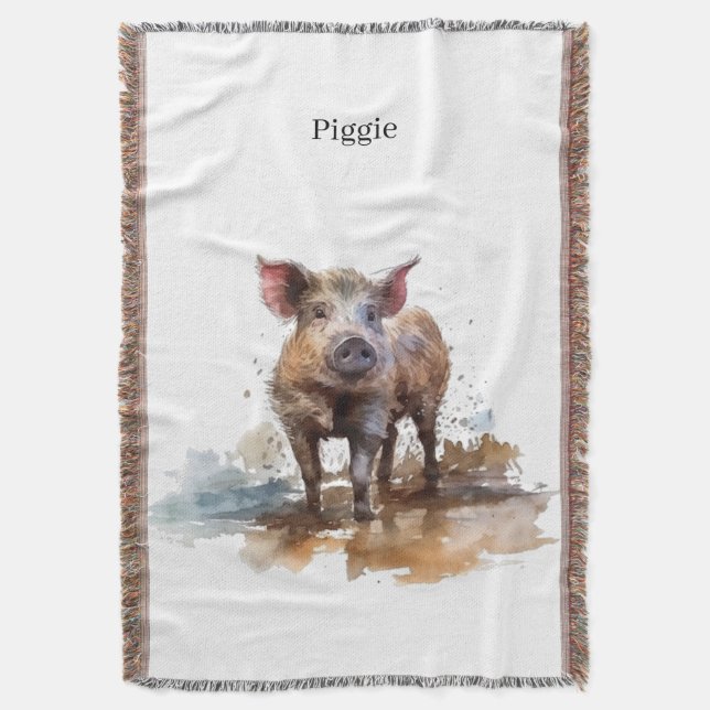 Piglet, anpassningsbar filt (Framsidan Vertikal)