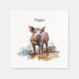 Piglet, anpassningsbar pappersservett