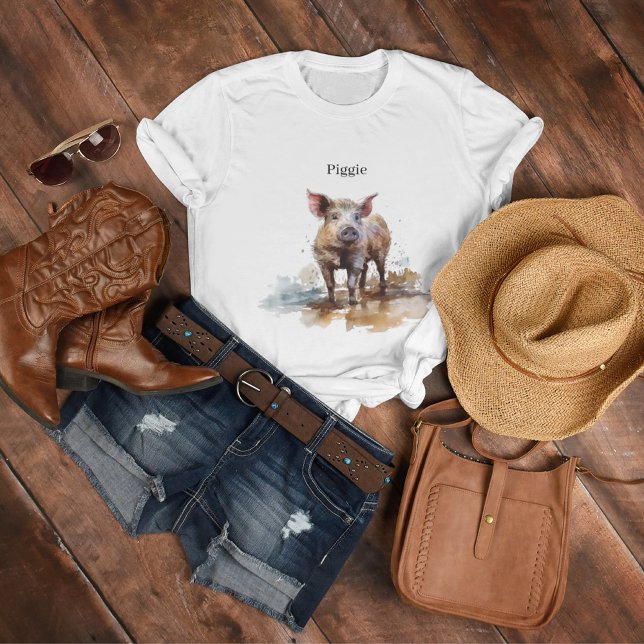 Piglet, anpassningsbar t shirt (Skapare uppladdad)
