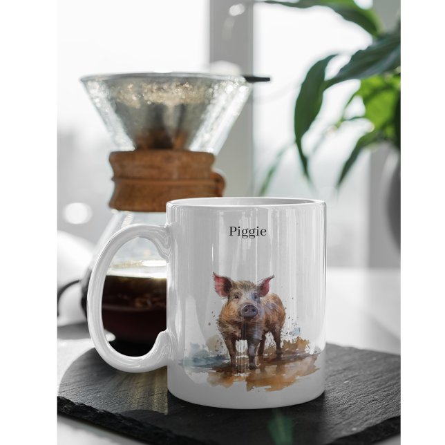 Piglet, anpassningsbar Två-Tonad mugg (Skapare uppladdad)