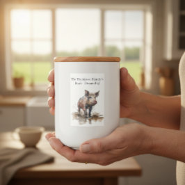 Piglet, anpassningsbar vinflaska etikett