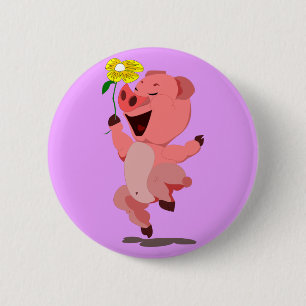 Piglet Button lycklig Knapp