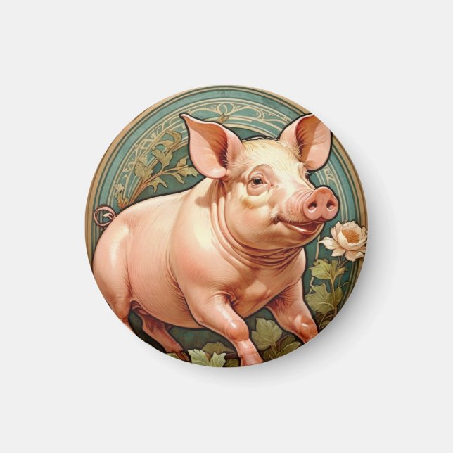 Piglet Coaster Magnet (Framsidan)