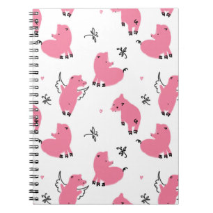 Piglet Fantasy: Sömlös design. Anteckningsbok