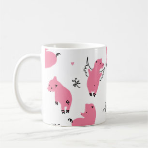 Piglet Fantasy: Sömlös design. Kaffemugg