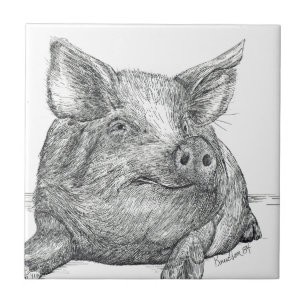 Piglet Gris Kakelplatta