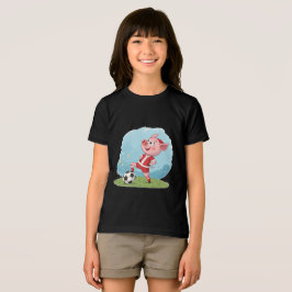 Piglet in Christmas costume and soccer ball T Shirt