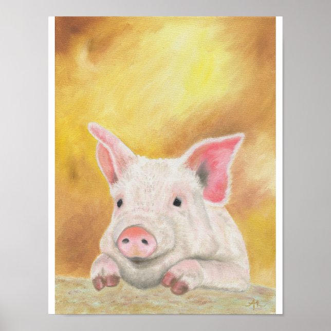 Piglet print 11" x 14" poster (Framsidan)