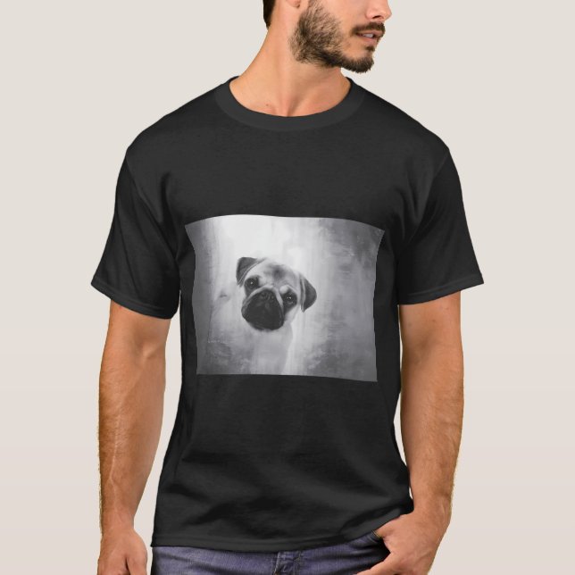 Piglet the Pug T Shirt (Framsida)