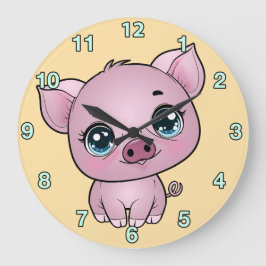 Piglet Wall Clock Stor Klocka