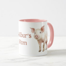 Piglet Watercolor Mugg
