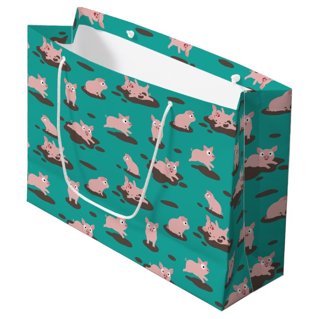 Piglets Large Gift Bag (Framsidan Vinklad)