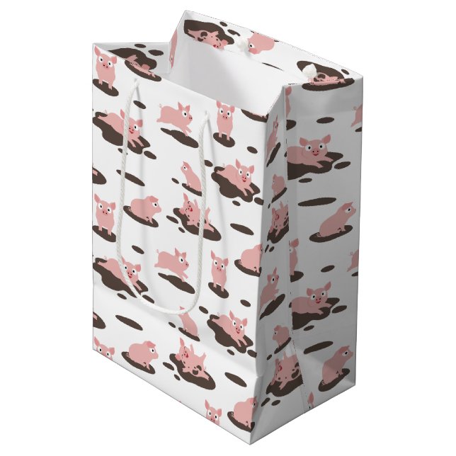 Piglets Medium Gift Bag (Framsidan Vinklad)