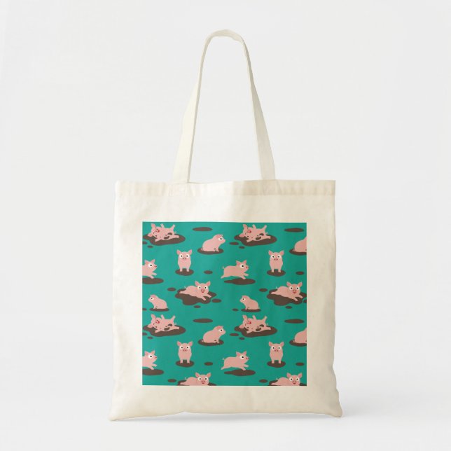Piglets Tote Bag Tygkasse (Framsidan)