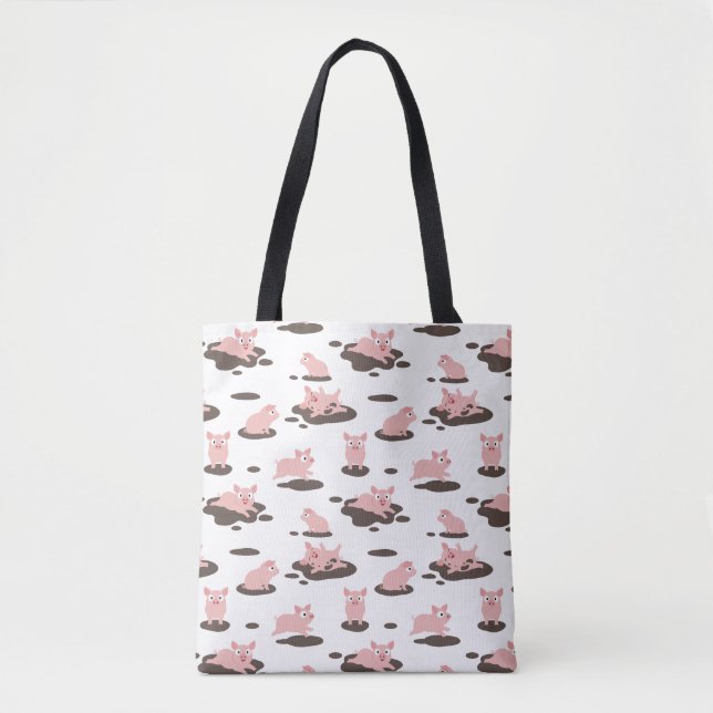 Piglets Tote Bag Tygkasse (Framsida)