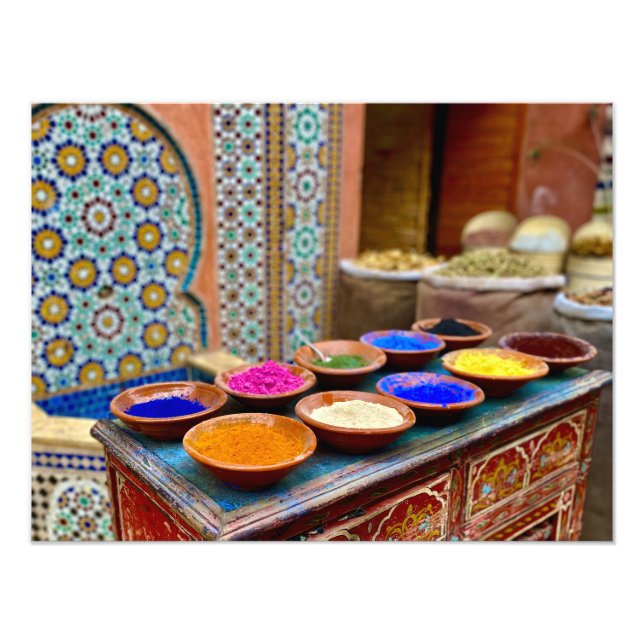 Pigments for Sale in Medina - Marrakech Fototryck (Framsidan)