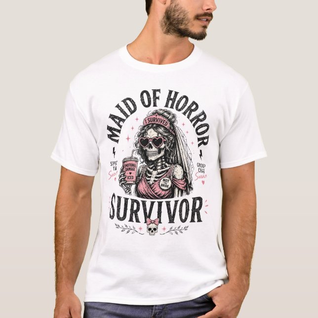 Pigor av skräcköverlevare t shirt (Framsida)