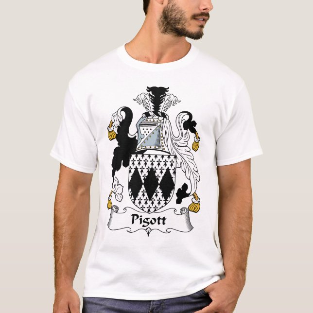 Pigott familjvapensköld tee shirt (Framsida)