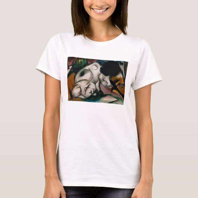 Pigs, c.1912 (oil on canvas) tee shirt (Framsida)