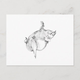 Pigs Can Fly Postcard Vykort