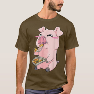 Pigs Pizza Anime Kawaii Cute Gift 12952818 T Shirt