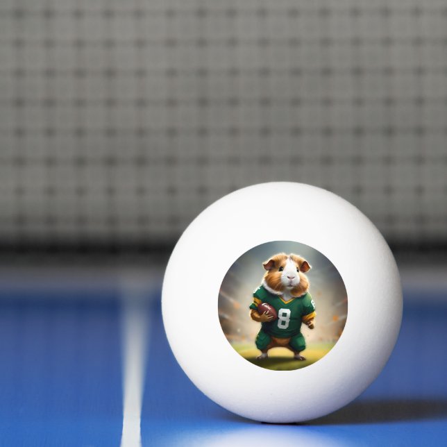 Pigskin Prodigy: Guinea Gris Quarterback Pingisboll (Netto)