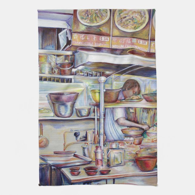 Pigtail Soppa, Singapore Kökshandduk (Vertikal)