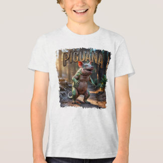 Piguana Fotografisk – Gris Iguana Skräckinjagande T Shirt