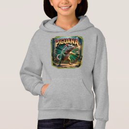 Piguana Illustration Combo Creature Funny T Shirt