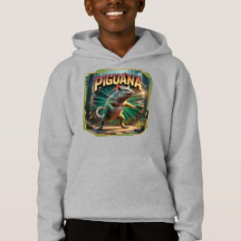 Piguana Illustration Combo Creature Funny T Shirt
