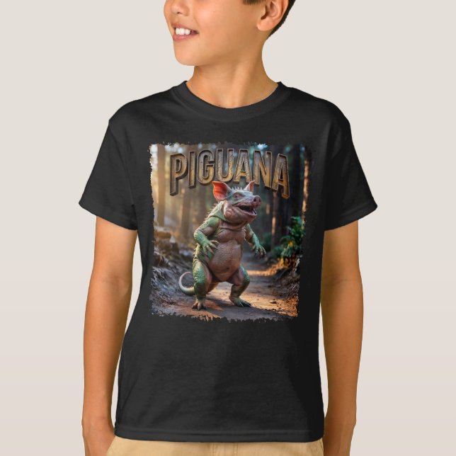 Piguana Photographic Combo Creature Funny T Shirt (Framsida)