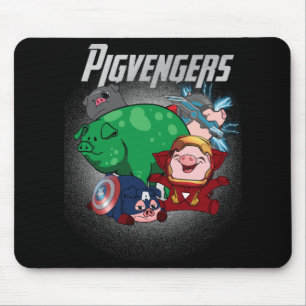 Pigvengers Assemble Toppen Animal Hero Gris Älskar Musmatta