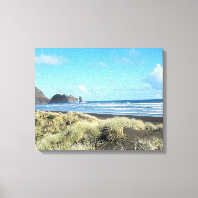 Piha Beach Canvastryck (Framsida)