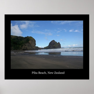 Piha Beach, Nya Zeeland #3 Poster
