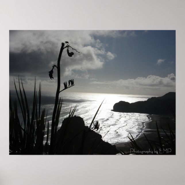 Piha, NZ, Fotografi av LMP Poster (Framsidan)