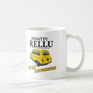 Piinattu Rellu - sananmuunnoshuumoria - muki Kaffemugg